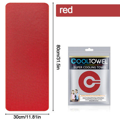 Cooling Towel Instant Relief Microfiber Cool Sports Fitness Camping Cycling Hiking Portable Mini Polyester Fiber Cooling Towel