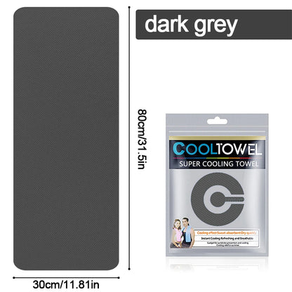Cooling Towel Instant Relief Microfiber Cool Sports Fitness Camping Cycling Hiking Portable Mini Polyester Fiber Cooling Towel
