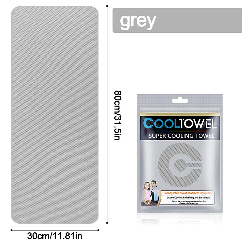 Cooling Towel Instant Relief Microfiber Cool Sports Fitness Camping Cycling Hiking Portable Mini Polyester Fiber Cooling Towel