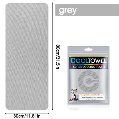 Cooling Towel Instant Relief Microfiber Cool Sports Fitness Camping Cycling Hiking Portable Mini Polyester Fiber Cooling Towel